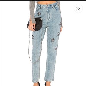 MINKPINK crystal star jeans
